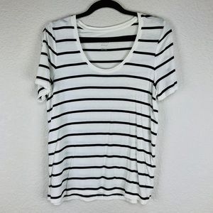 Black & White Striped Top
